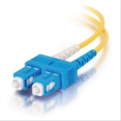 C2G 1m SC/SC Plenum-Rated Duplex 9/125 Single-Mode Fiber Patch Cable fiber optic cable 39.4" (1 m) Yellow1