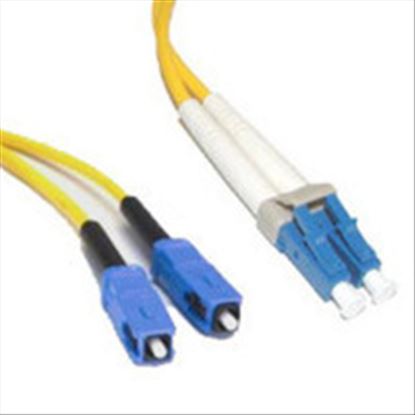 C2G 3m LC/SC Plenum-Rated Duplex 9/125 Single-Mode Fiber Patch Cable fiber optic cable 118.1" (3 m) Yellow1