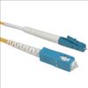 C2G 3m LC/SC Simplex 9/125 Single-Mode Fiber Patch Cable - Yellow fiber optic cable 118.1" (3 m)1