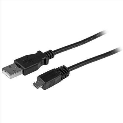 StarTech.com 10 ft USB A - MicroUSB B Cable USB cable 118.1" (3 m) Micro-USB B Black1