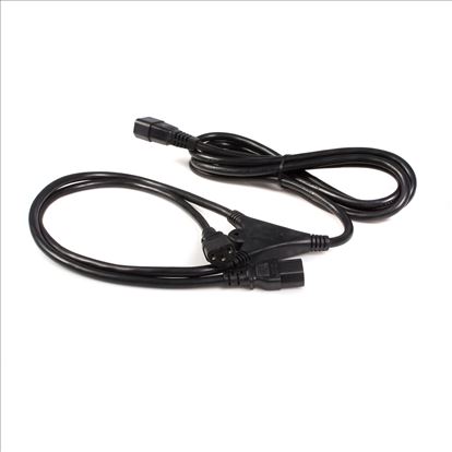 StarTech.com PXT100Y power cable Black 118.1" (3 m) C14 coupler 2 x C13 coupler1