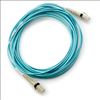 Hewlett Packard Enterprise LC to LC Multi-mode OM3 2-Fiber 5.0m 1-Pack fiber optic cable 196.9" (5 m) Blue1