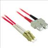 C2G 10m LC/SC Plenum-Rated Duplex 62.5/125 Multimode Fiber Patch Cable fiber optic cable 393.7" (10 m) Red1