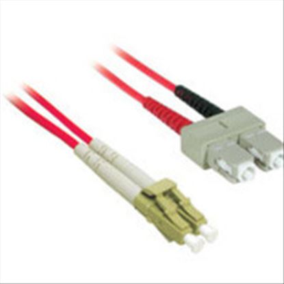 C2G 10m LC/SC Plenum-Rated Duplex 62.5/125 Multimode Fiber Patch Cable fiber optic cable 393.7" (10 m) Red1