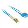 C2G 5m LC/SC Duplex 9/125 Single-Mode Fiber Patch Cable - Blue fiber optic cable 196.9" (5 m)1