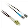 C2G 1m LC/ST Duplex 9/125 Single-Mode Fiber Patch fiber optic cable 39.4" (1 m) Black1