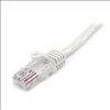 StarTech.com 15 ft White Snagless Category 5e (350 MHz) UTP Patch Cable networking cable 179.9" (4.57 m)2