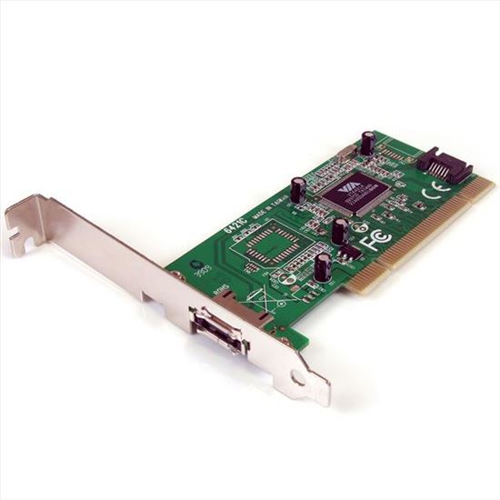 StarTech.com 1 Port eSATA + 1 Port SATA PCI SATA Controller Card w/ LP Bracket1