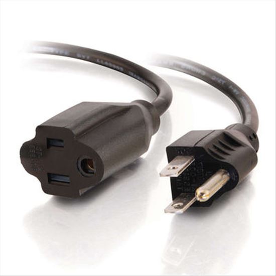 C2G 4ft Outlet Saver 16 AWG Power Extension Cord (NEMA 5-15R to NEMA 5-15P) Black 47.6" (1.21 m)1