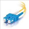 C2G 6m SC/SC Plenum-Rated Duplex 9/125 Single-Mode Fiber Patch Cable fiber optic cable 236.2" (6 m) Yellow1