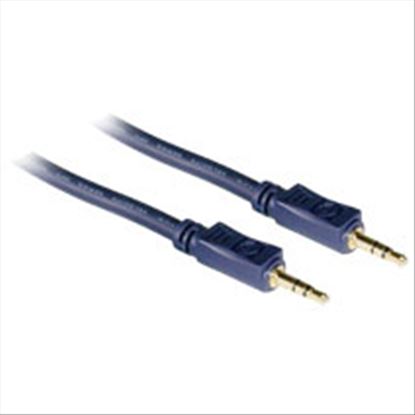 C2G 150ft Velocity™ 3.5mm Stereo M/M audio cable 1801.2" (45.8 m) Blue1