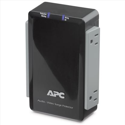 APC P4V surge protector Black 4 AC outlet(s) 120 V1