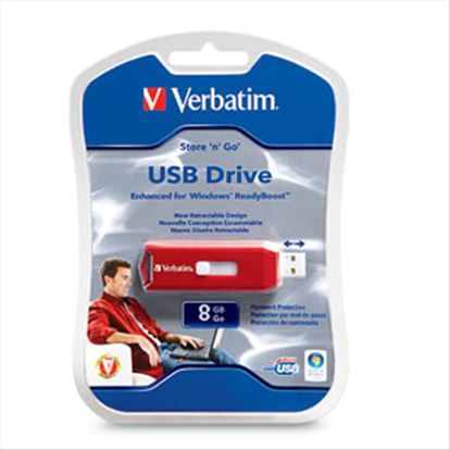 Verbatim 8GB Store 'n' Go USB flash drive USB Type-A 2.0 Red1
