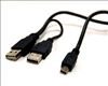 Bytecc 2x USB 2.0 - mini USB 2.0 USB cable 35.8" (0.91 m) USB A Micro-USB B Black2