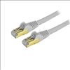 StarTech.com C6ASPAT1GR networking cable Gray 11.8" (0.3 m) Cat6a U/FTP (STP)1