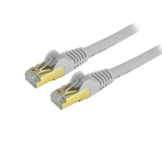 StarTech.com C6ASPAT1GR networking cable Gray 11.8" (0.3 m) Cat6a U/FTP (STP)1