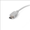StarTech.com USB2HABM1 USB cable 11.8" (0.3 m) USB A Mini-USB B Gray3