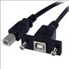 StarTech.com USBPNLBFBM1 USB cable 11.8" (0.3 m) USB 2.0 USB B Black1