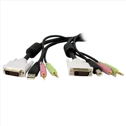 StarTech.com DVID4N1USB6 KVM cable Black 70.9" (1.8 m)1