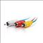 C2G 35ft Plenum-Rated Composite Video with Stereo Audio Cable with Low Profile Connectors composite video cable 420.1" (10.7 m) 3 x RCA Multicolor1