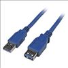 StarTech.com USB3SEXTAA6 USB cable 70.9" (1.8 m) USB 3.2 Gen 1 (3.1 Gen 1) USB A Blue1