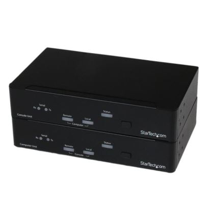 StarTech.com USB, DVI KVM Console Extender w/ Serial & Audio KVM switch Black1