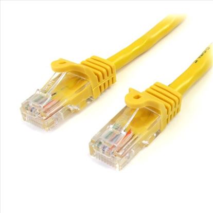 StarTech.com 15 ft Yellow Snagless Category 5e (350 MHz) UTP Patch Cable networking cable 179.9" (4.57 m)1