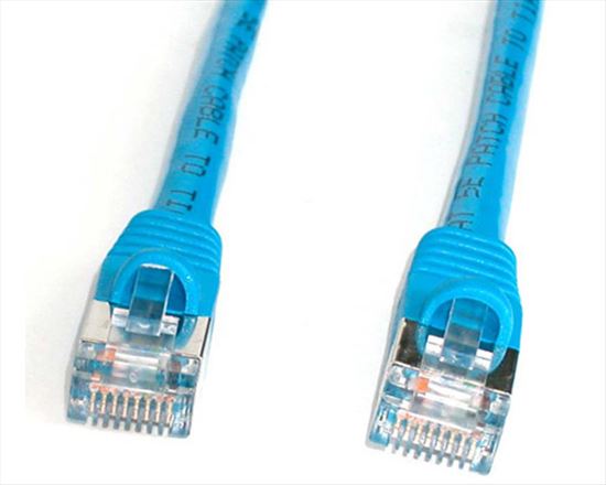 StarTech.com 10 ft Blue Shielded (Snagless) Category 5e (350 MHz) STP Patch Cable networking cable 120.1" (3.05 m)1