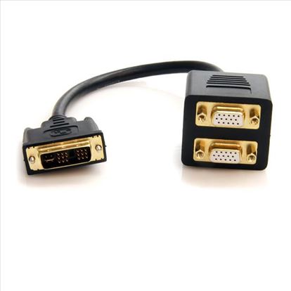 StarTech.com DVISPL1VV video cable adapter 11.8" (0.3 m) DVI-I 2 x VGA (D-Sub) Black1