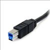 StarTech.com USB3SAB6BK USB cable 70.9" (1.8 m) USB 3.2 Gen 1 (3.1 Gen 1) USB A USB B Black2