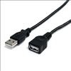 StarTech.com USBEXTAA10BK USB cable 118.1" (3 m) USB 2.0 USB A Black1