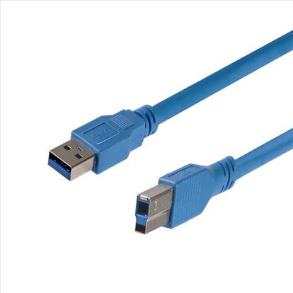 StarTech.com USB3SAB1 USB cable 11.8" (0.3 m) USB 3.2 Gen 1 (3.1 Gen 1) USB A USB B Blue1