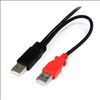 StarTech.com 0.3m Dual USB 2.0 USB cable 11.8" (0.3 m) USB A Micro-USB B Black2