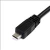 StarTech.com 0.3m Dual USB 2.0 USB cable 11.8" (0.3 m) USB A Micro-USB B Black3
