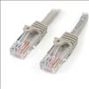 StarTech.com 25 ft Gray Snagless Category 5e (350 MHz) UTP Patch Cable networking cable 300" (7.62 m)1