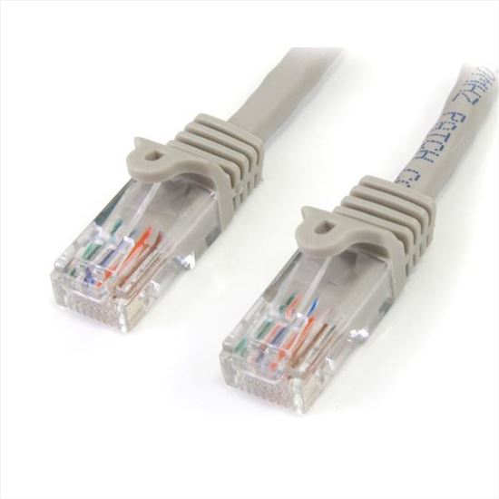 StarTech.com 25 ft Gray Snagless Category 5e (350 MHz) UTP Patch Cable networking cable 300" (7.62 m)1