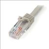 StarTech.com 25 ft Gray Snagless Category 5e (350 MHz) UTP Patch Cable networking cable 300" (7.62 m)2