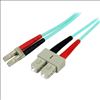 StarTech.com A50FBLCSC1 fiber optic cable 39.4" (1 m) LC SC OM3 Turquoise1