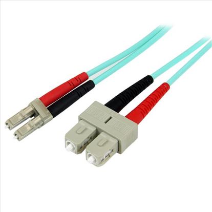 StarTech.com A50FBLCSC1 fiber optic cable 39.4" (1 m) LC SC OM3 Turquoise1