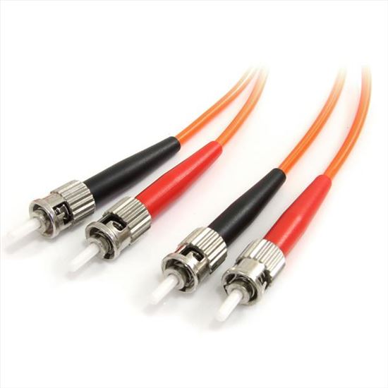 StarTech.com 1m Multimode Duplex ST-ST fiber optic cable 39.4" (1 m) Orange1