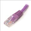 StarTech.com 6 ft Purple Molded Category 5e (350 MHz) UTP Patch Cable networking cable 72" (1.83 m)2