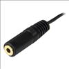 StarTech.com 12ft 3.5mm audio cable 145.7" (3.7 m) Black3