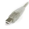 StarTech.com 6 ft. Transparent USB 2.0 Cable A-B M/M USB cable 72" (1.83 m)3