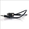 C2G 15ft Plenum-Rated HD15 SXGA + 3.5mm M/M Monitor Cable with Rounded Low Profile Connectors 179.9" (4.57 m) VGA (D-Sub) + 3.5mm Black4