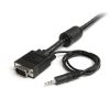 StarTech.com MXTHQMM15A video cable adapter 179.9" (4.57 m) VGA (D-Sub) + 3.5mm Black2