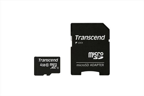 Transcend TS4GUSDHC10 memory card 4 GB MicroSDHC NAND Class 101