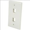 StarTech.com PLATE2WH wall plate/switch cover White1