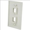 StarTech.com PLATE2WH wall plate/switch cover White2