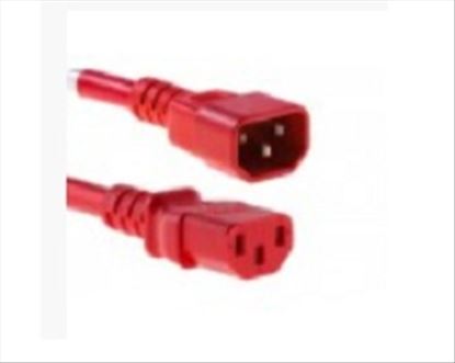 Unirise 3 m C13/C14 Red 118.1" (3 m) C13 coupler C14 coupler1