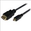 StarTech.com HDMIADMM6 HDMI cable 70.9" (1.8 m) HDMI Type A (Standard) HDMI Type D (Micro) Black1